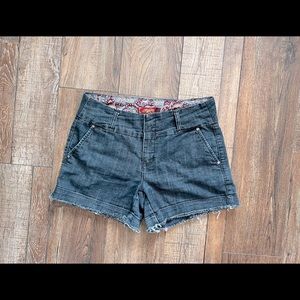Dark-Wash Cut Off Shorts